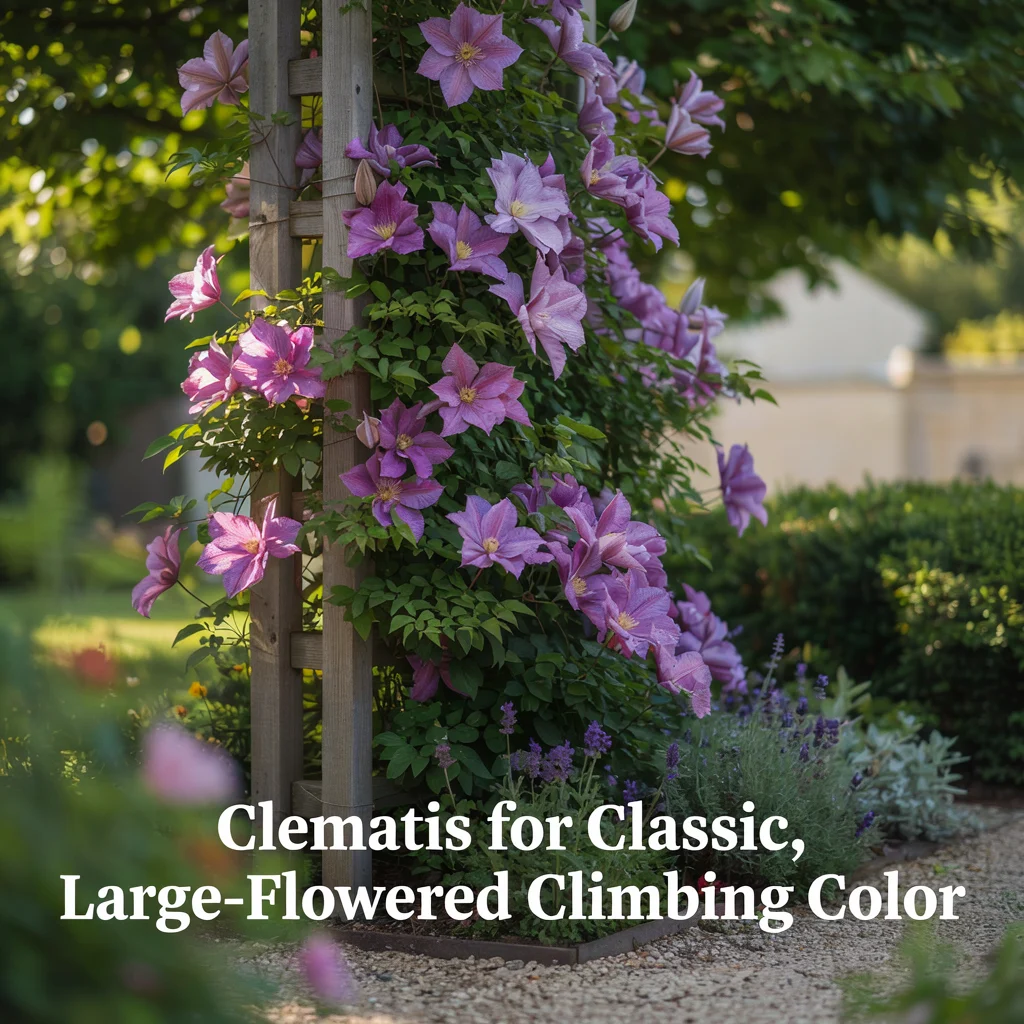 Clematis for Classic, Large-Flowered Climbing Color