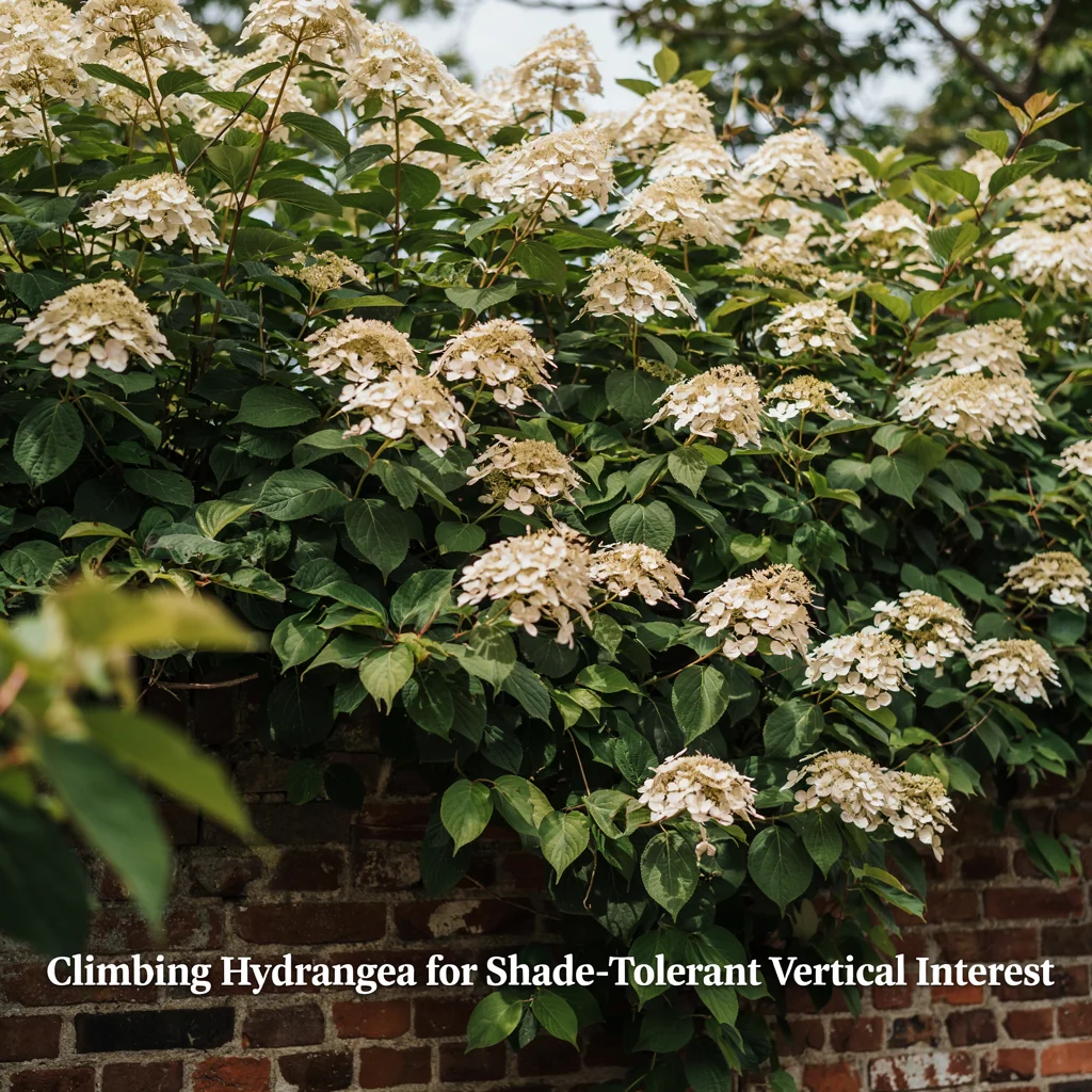 Climbing Hydrangea for Shade-Tolerant Vertical Interest