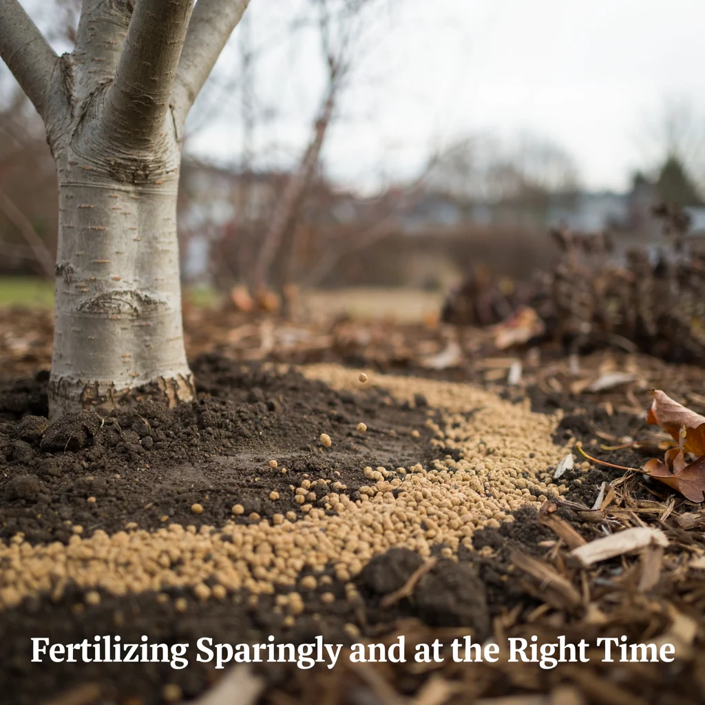 Fertilizing Sparingly and at the Right Time