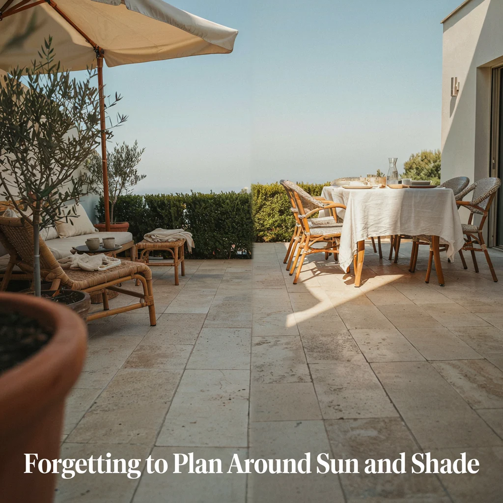 Forgetting to Plan Around Sun and Shade