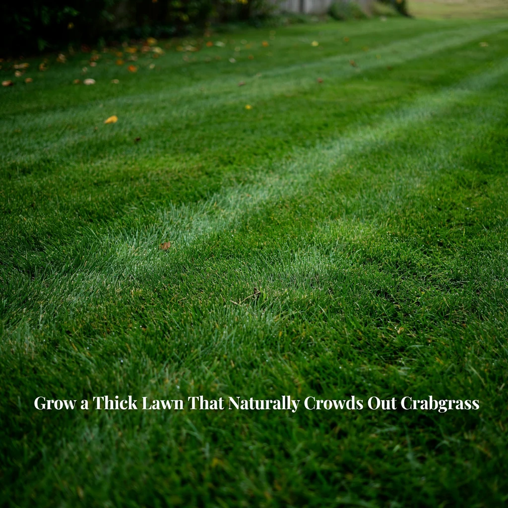 Grow a Thick Lawn That Naturally Crowds Out Crabgrass
