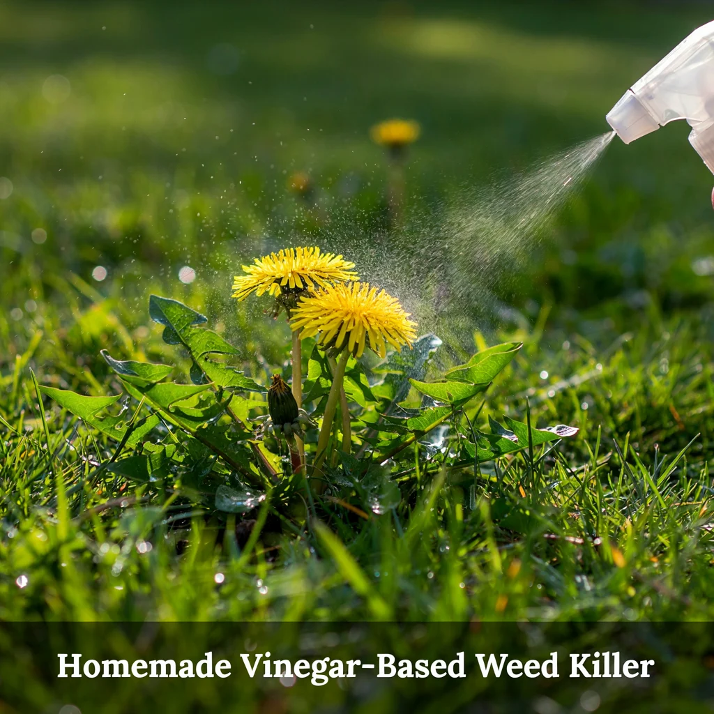 Homemade Vinegar-Based Weed Killer