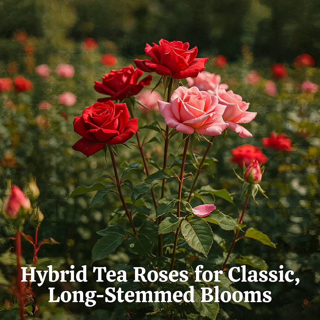 Hybrid Tea Roses for Classic, Long-Stemmed Blooms