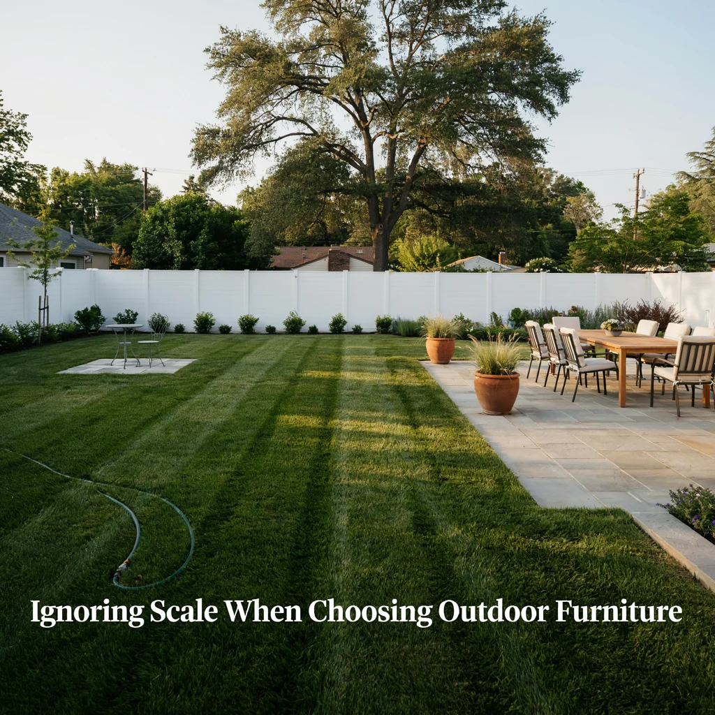 Ignoring Scale When Choosing Outdoor Furniture