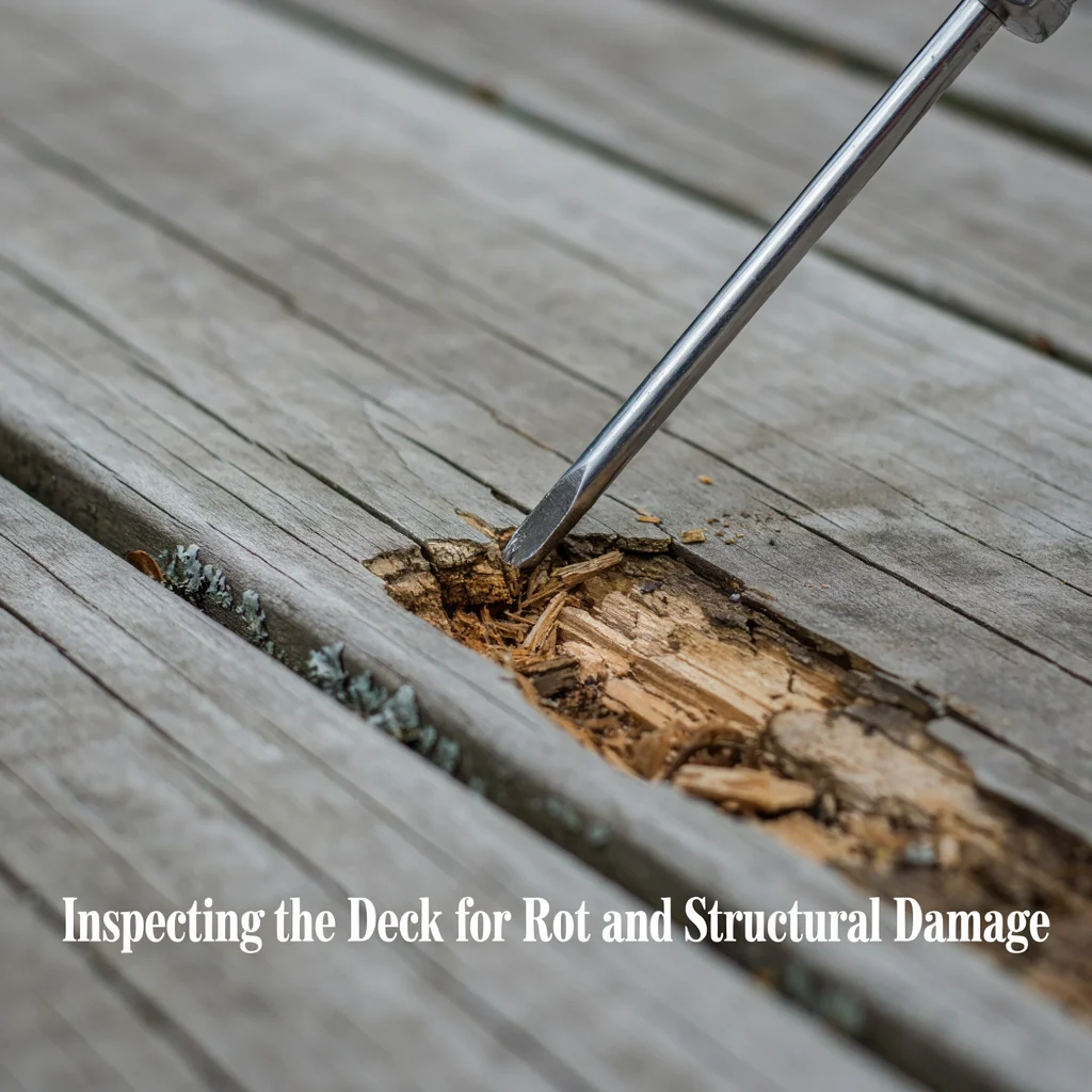 Inspecting the Deck for Rot and Structural Damage