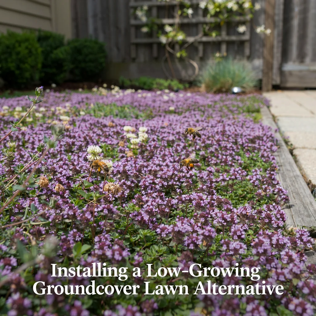Installing a Low-Growing Groundcover Lawn Alternative