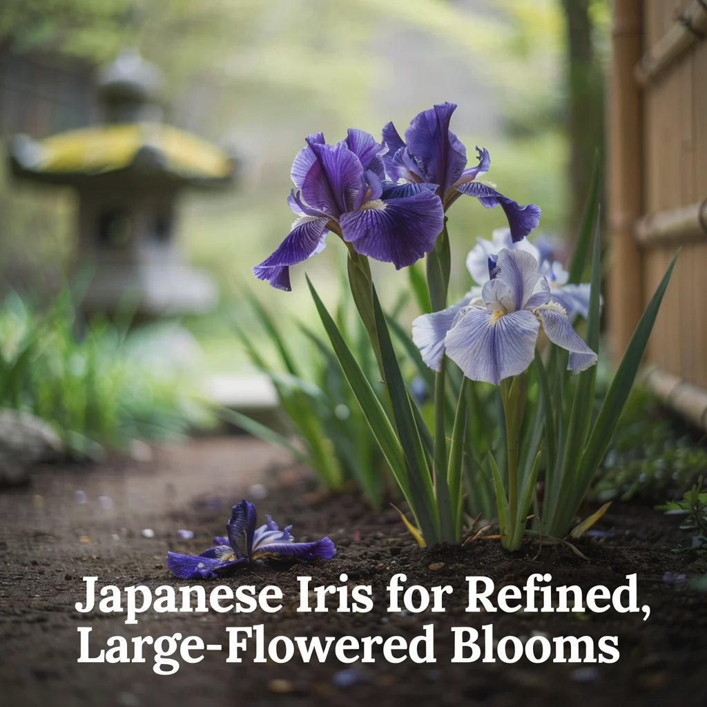 Japanese Iris for Refined, Large-Flowered Blooms