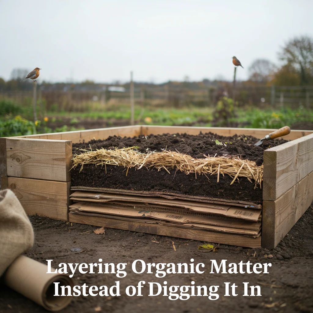 Layering Organic Matter Instead of Digging It In