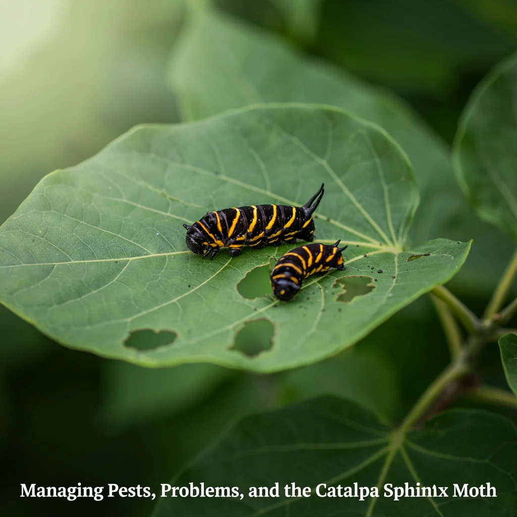 Managing Pests, Problems, and the Catalpa Sphinx Moth