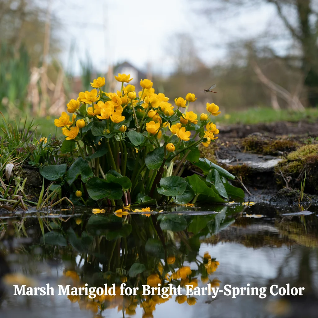 Marsh Marigold for Bright Early-Spring Color