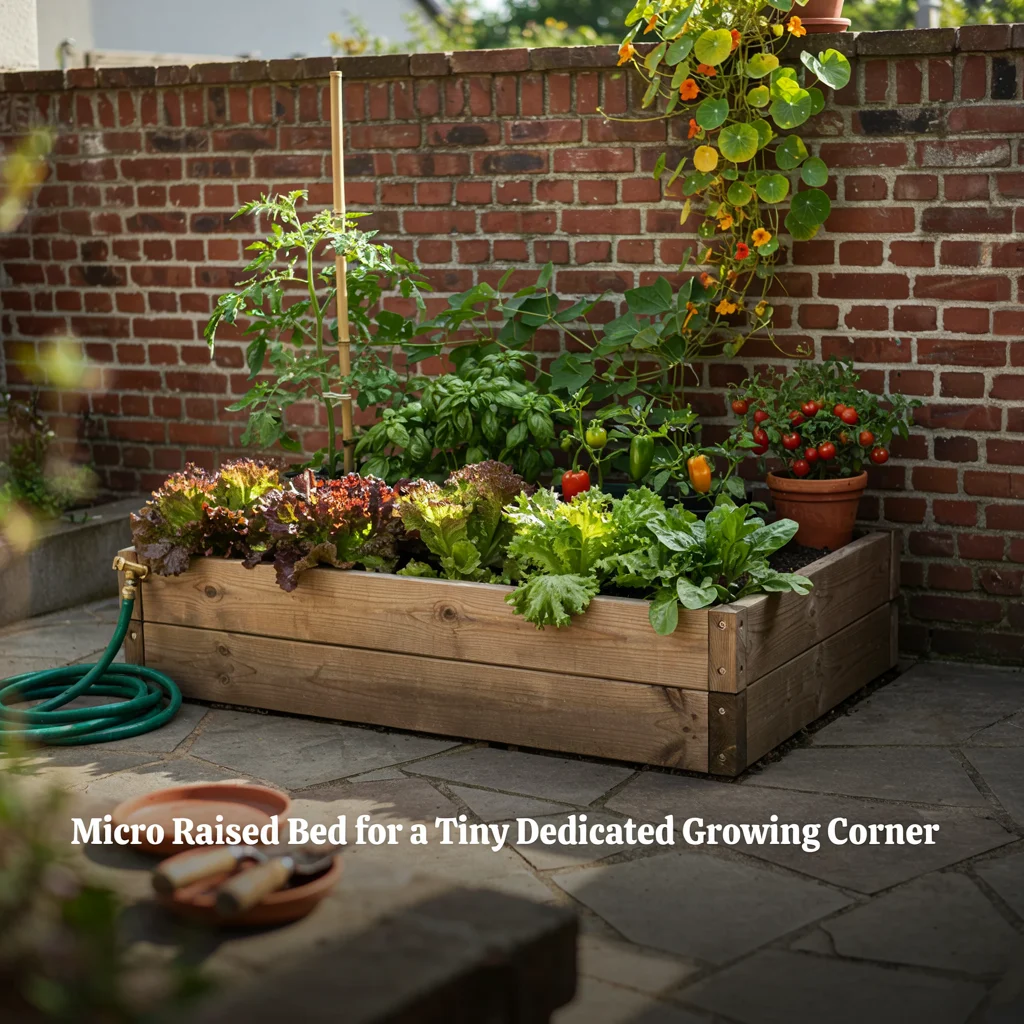 Micro Raised Bed for a Tiny Dedicated Growing Corner