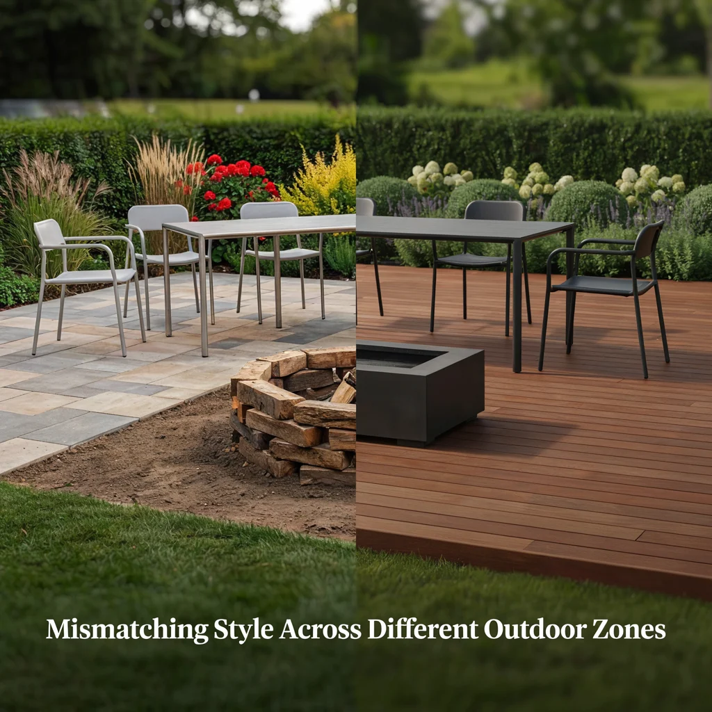 Mismatching Style Across Different Outdoor Zones