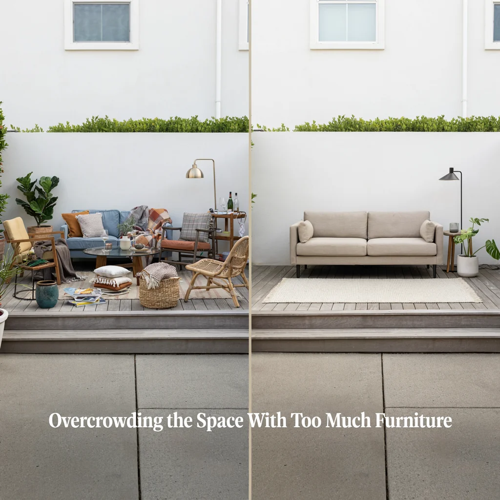 Overcrowding the Space With Too Much Furniture