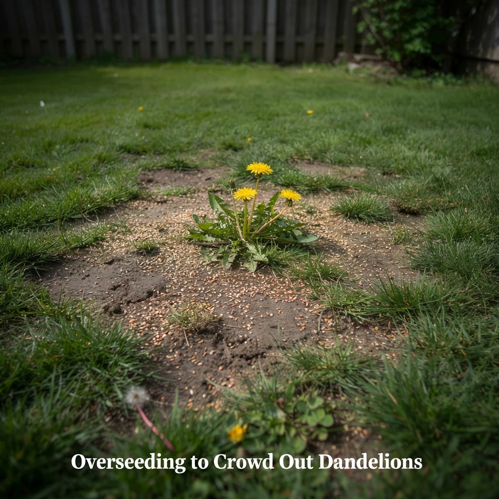 Overseeding to Crowd Out Dandelions