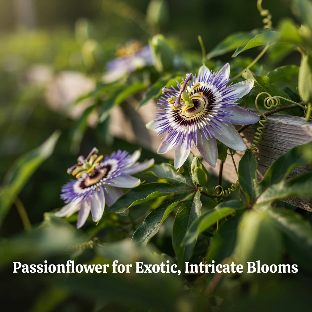 Passionflower for Exotic, Intricate Blooms