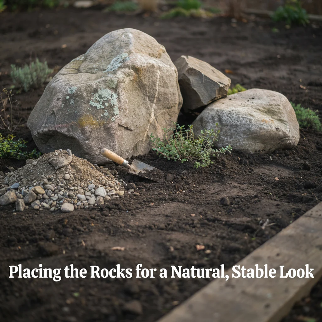 Placing the Rocks for a Natural, Stable Look