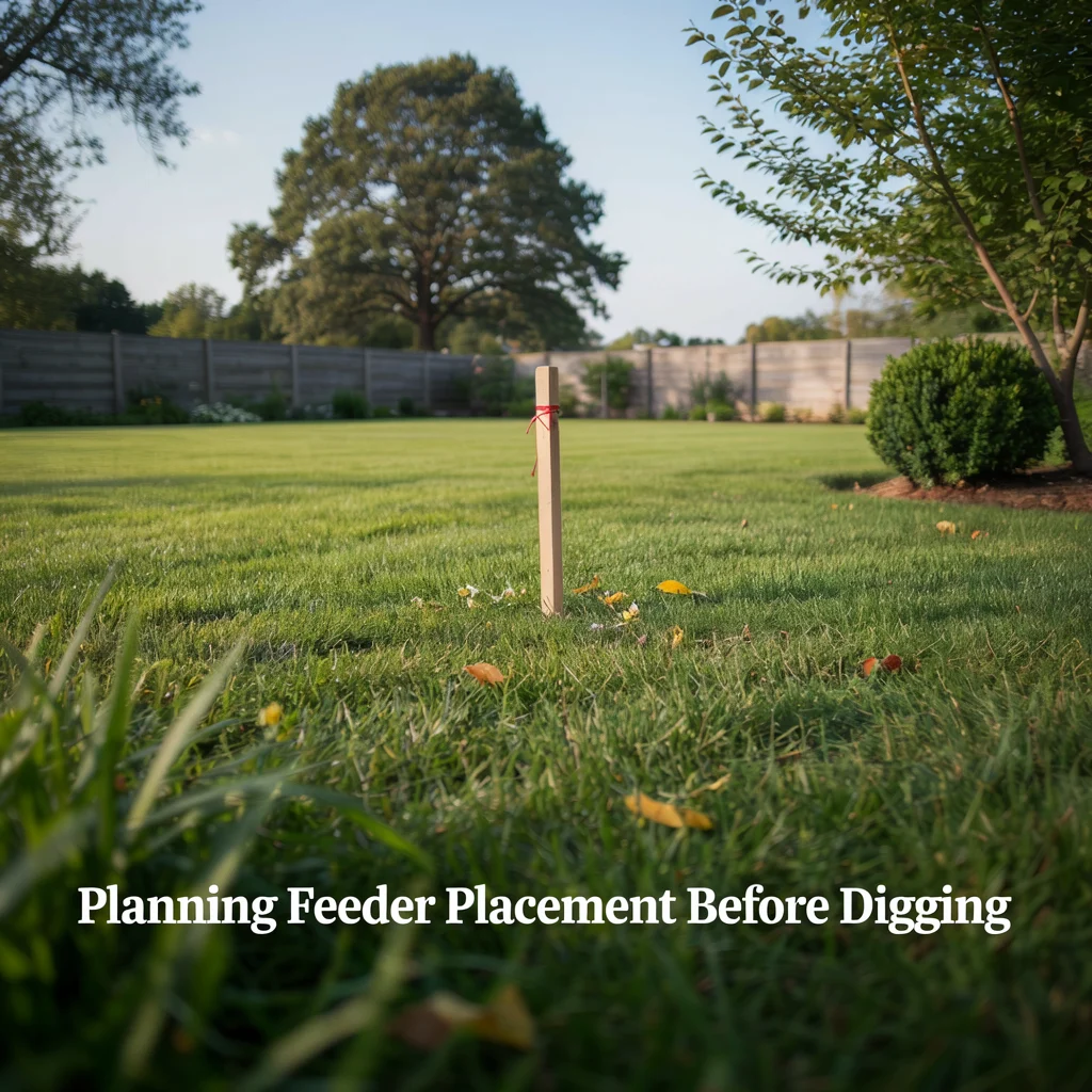 Planning Feeder Placement Before Digging
