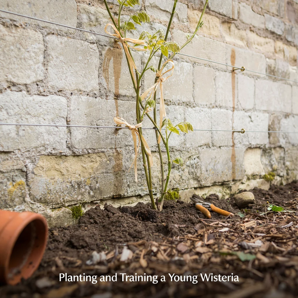 Planting and Training a Young Wisteria