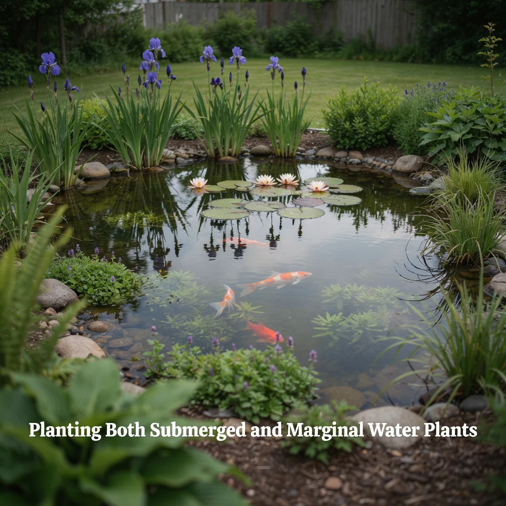 Planting Both Submerged and Marginal Water Plants