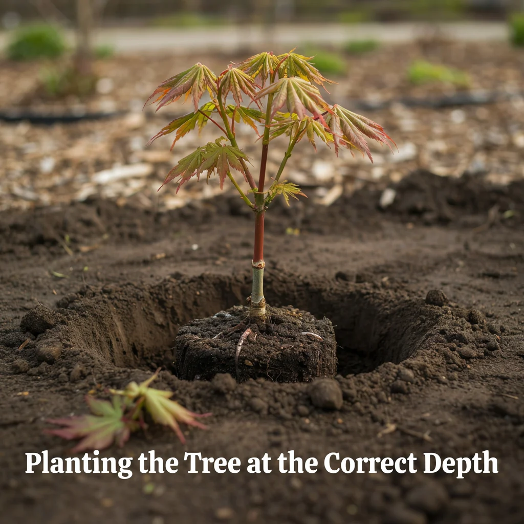 Planting the Tree at the Correct Depth