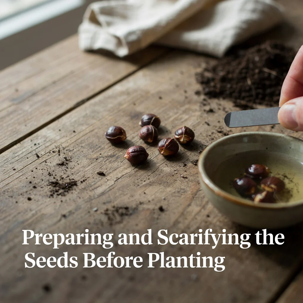 Preparing and Scarifying the Seeds Before Planting