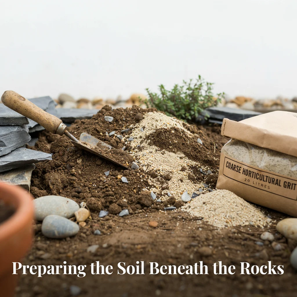 Preparing the Soil Beneath the Rocks