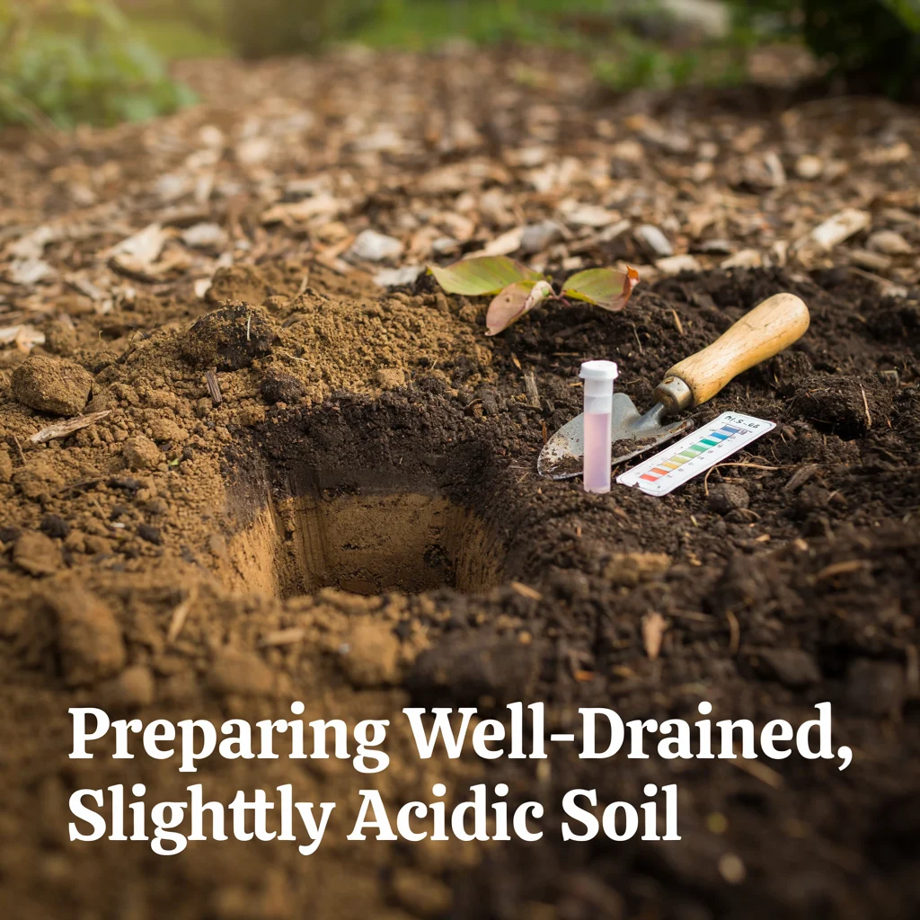 Preparing Well-Drained, Slightly Acidic Soil