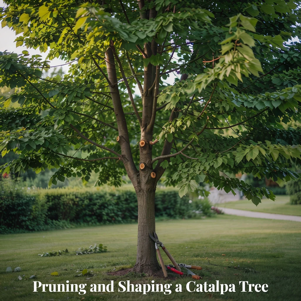 Pruning and Shaping a Catalpa Tree