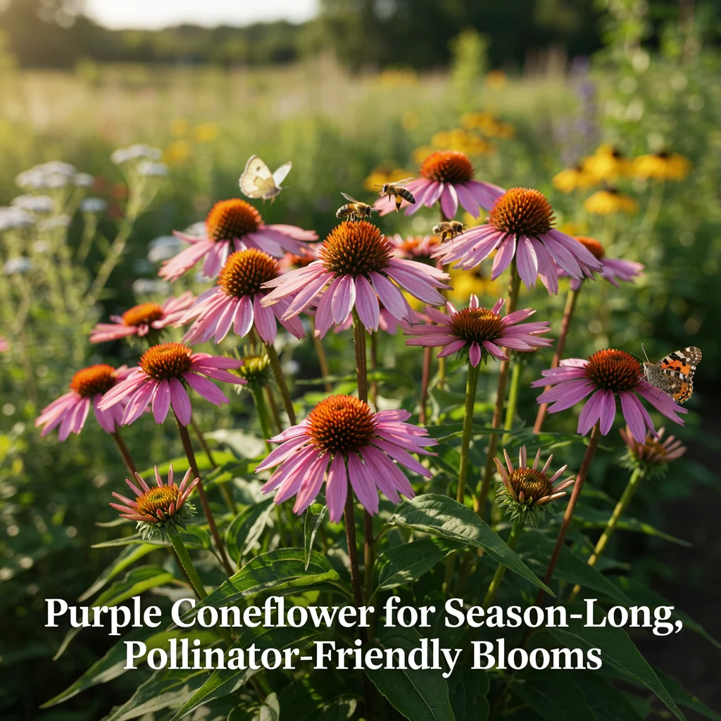 Purple Coneflower for Season-Long, Pollinator-Friendly Blooms