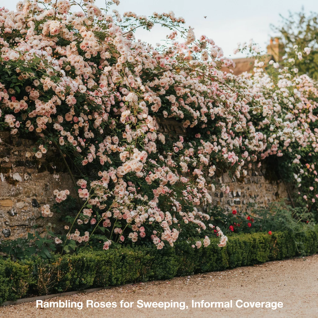 Rambling Roses for Sweeping, Informal Coverage