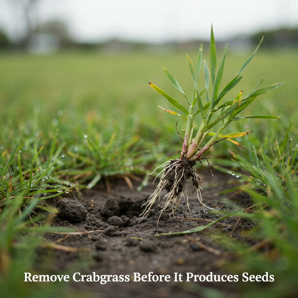 Remove Crabgrass Before It Produces Seeds