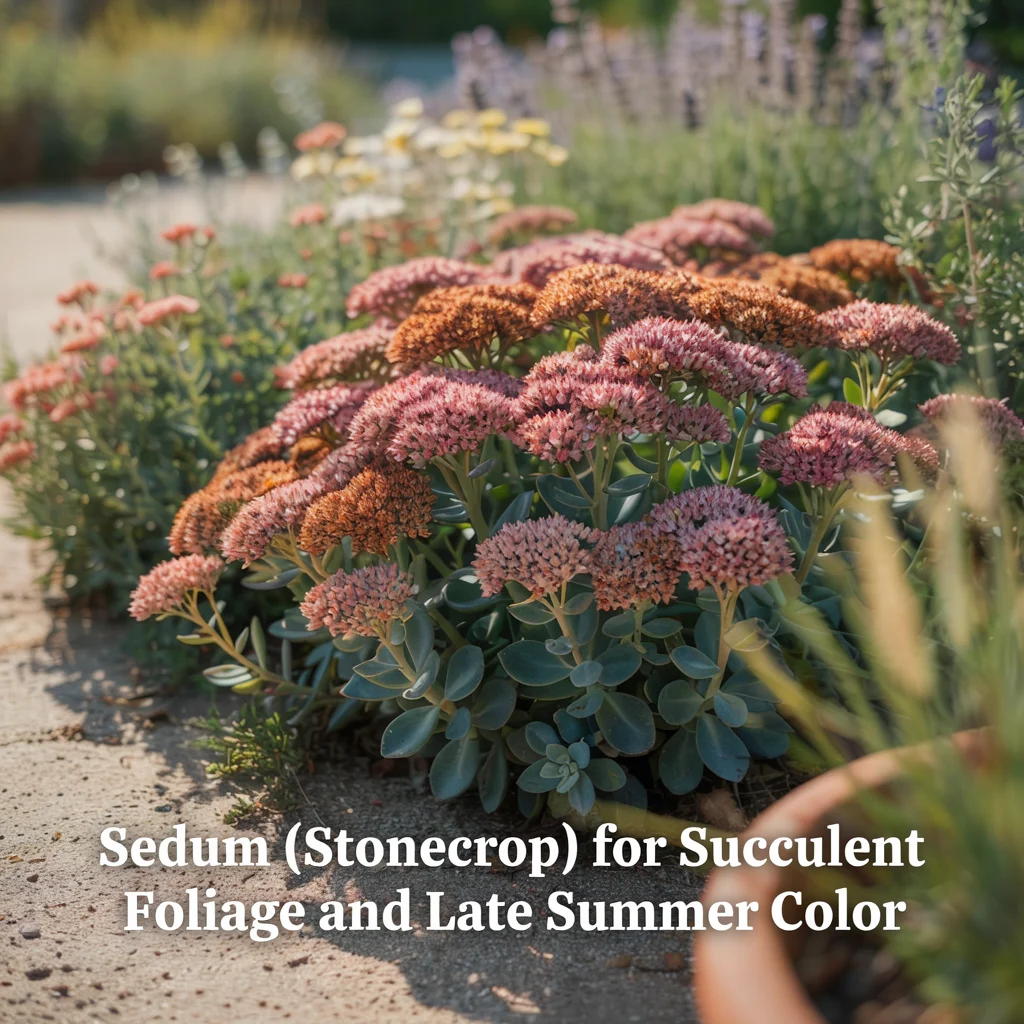 Sedum (Stonecrop) for Succulent Foliage and Late Summer Color