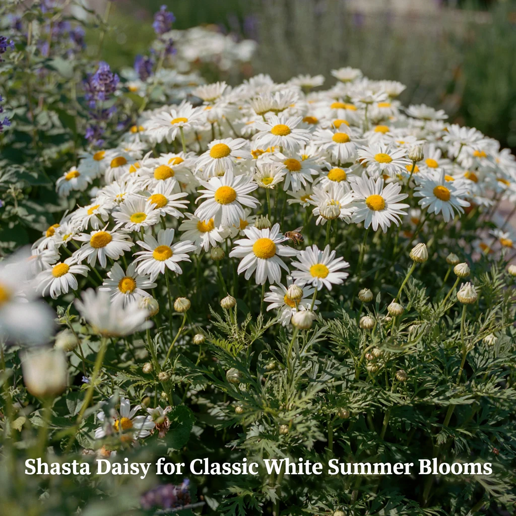 Shasta Daisy for Classic White Summer Blooms