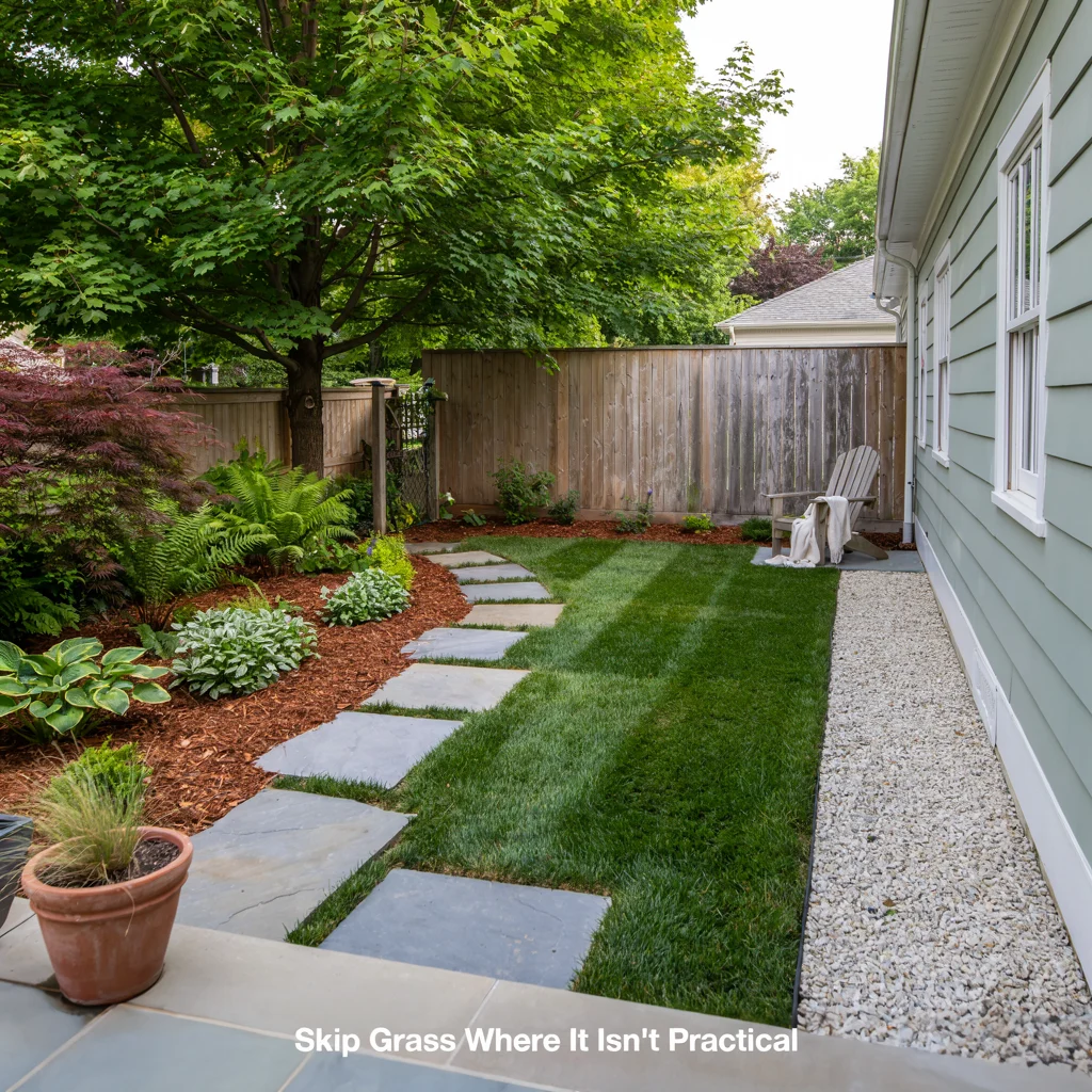 Skip Grass Where It Isn't Practical