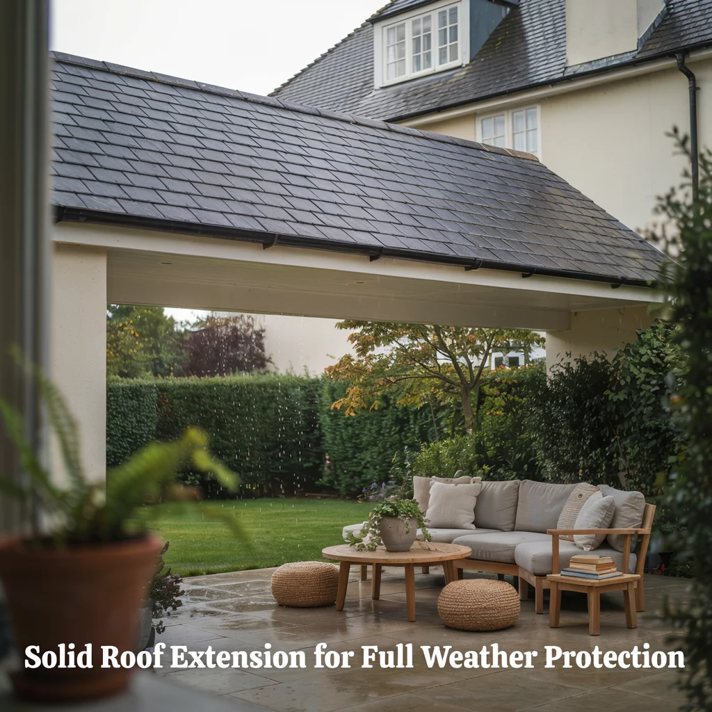 Solid Roof Extension for Full Weather Protection
