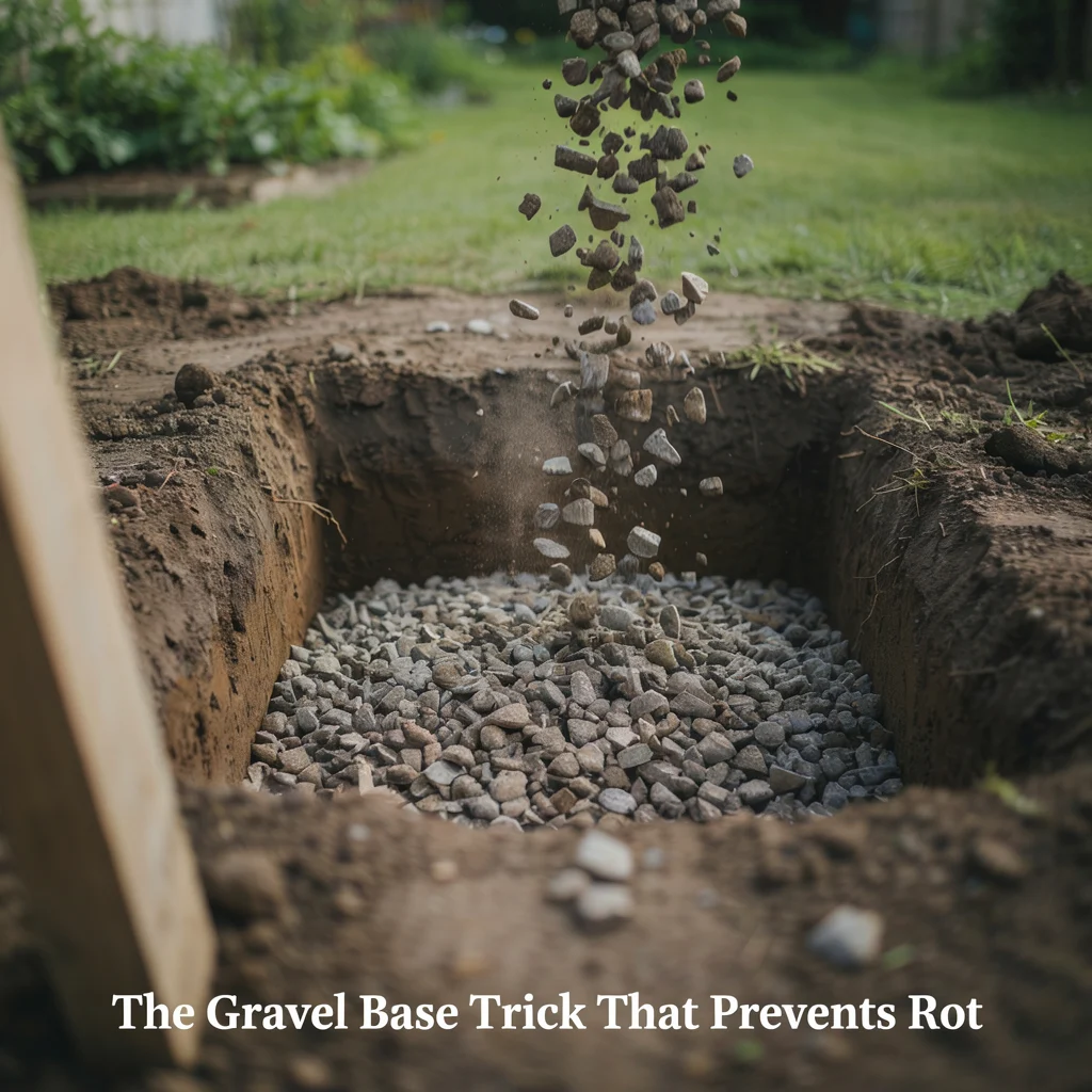 The Gravel Base Trick That Prevents Rot
