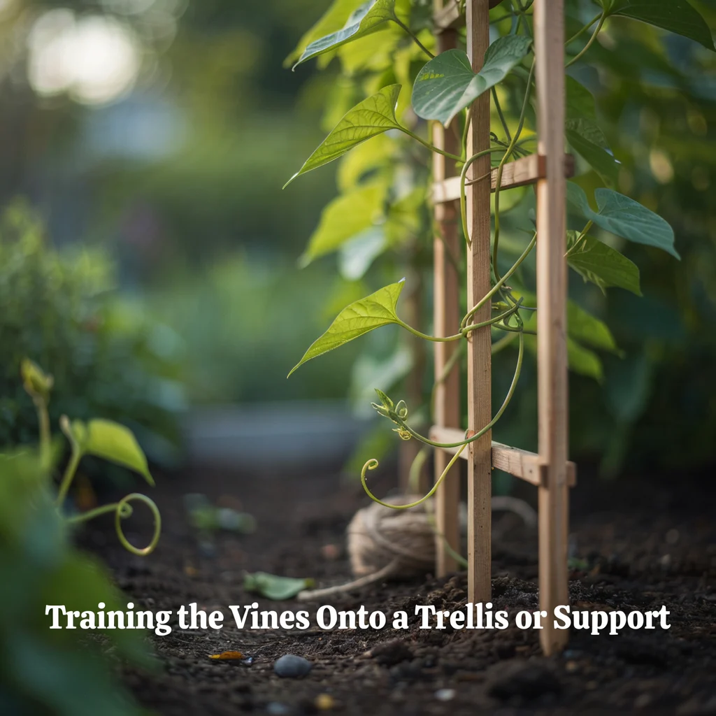 Training the Vines Onto a Trellis or Support