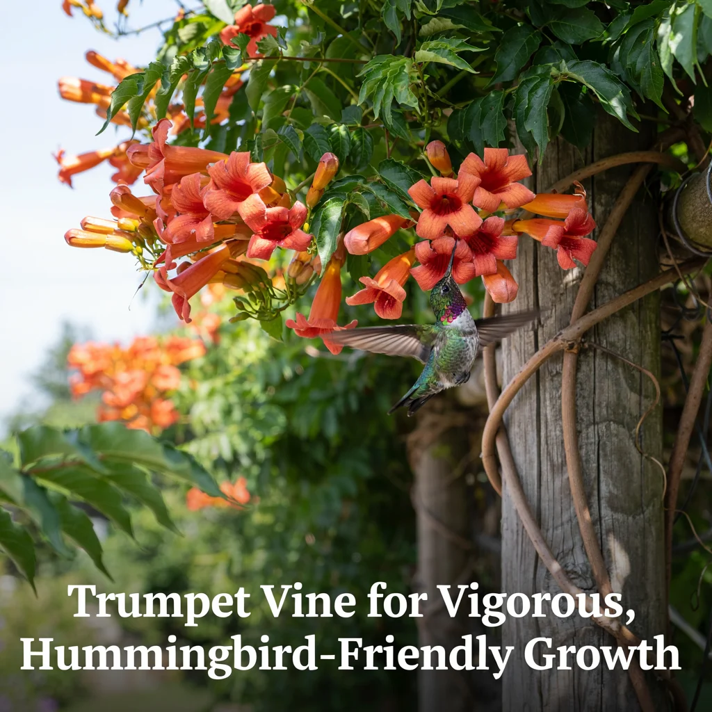 Trumpet Vine for Vigorous, Hummingbird-Friendly Growth