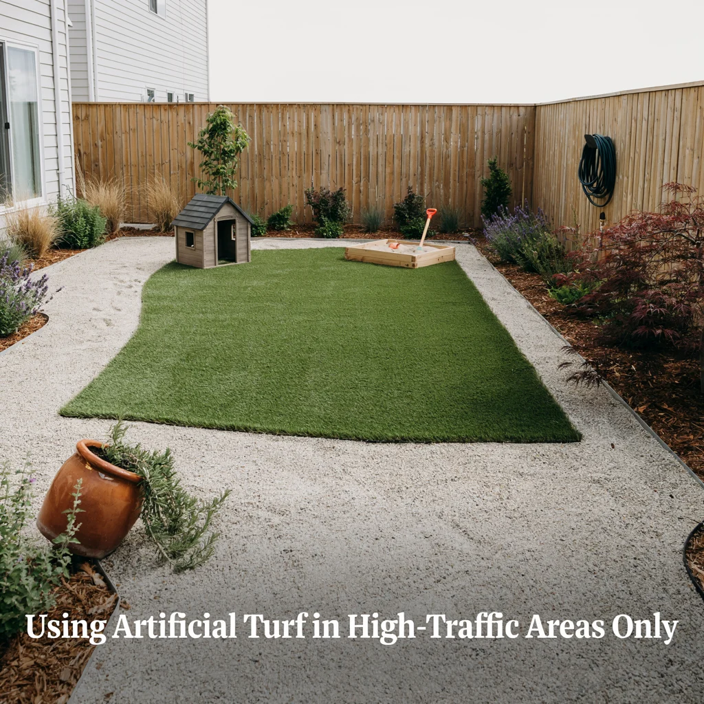 Using Artificial Turf in High-Traffic Areas Only