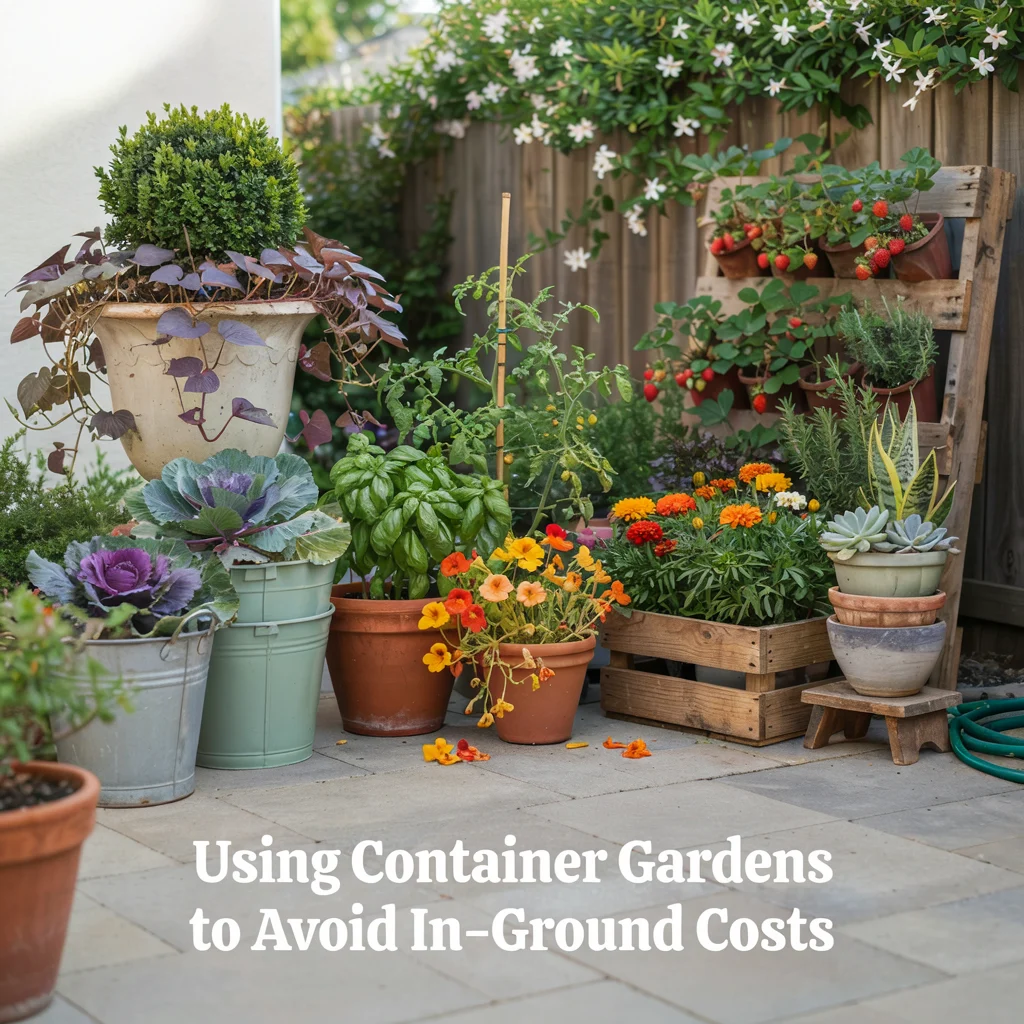 Using Container Gardens to Avoid In-Ground Costs
