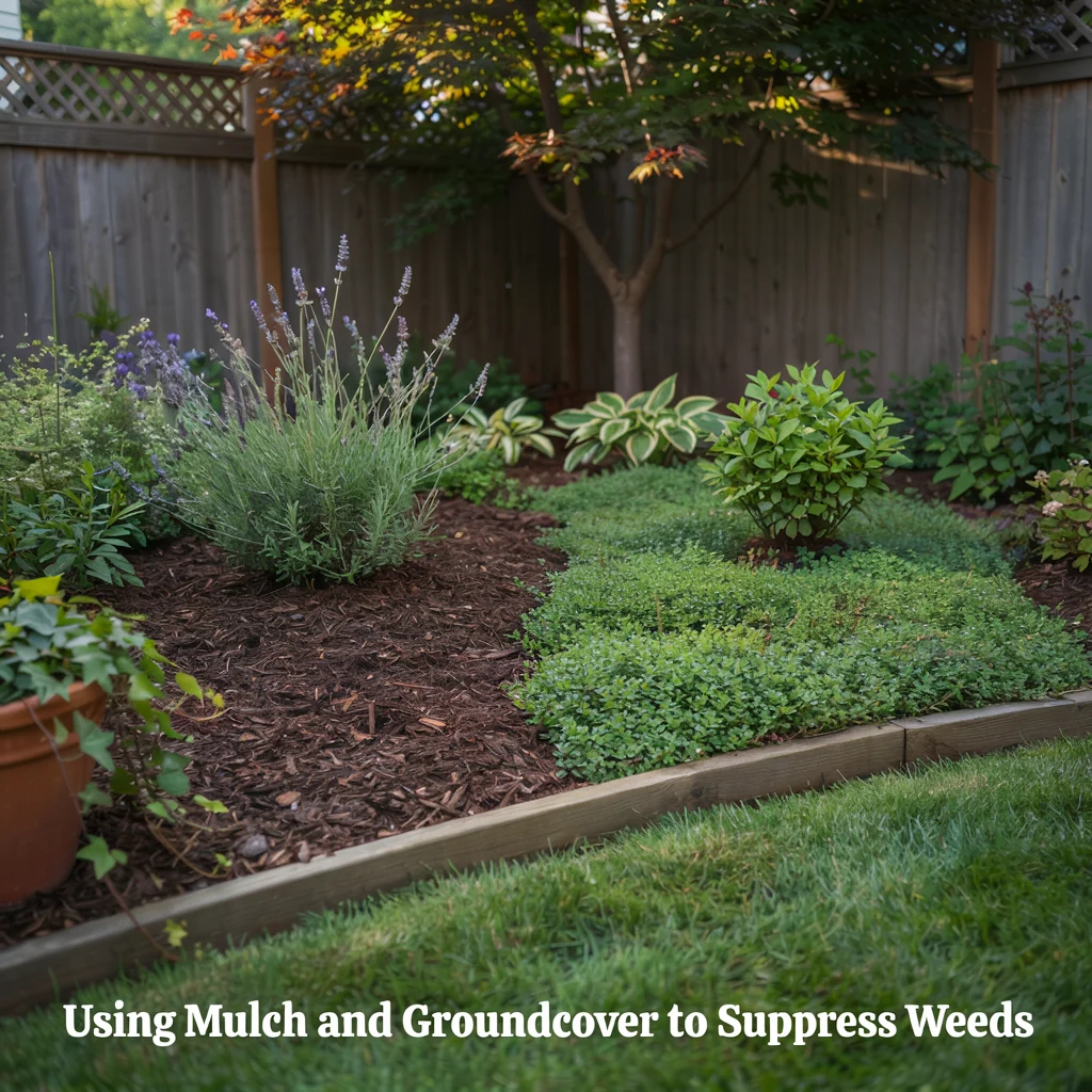 Using Mulch and Groundcover to Suppress Weeds