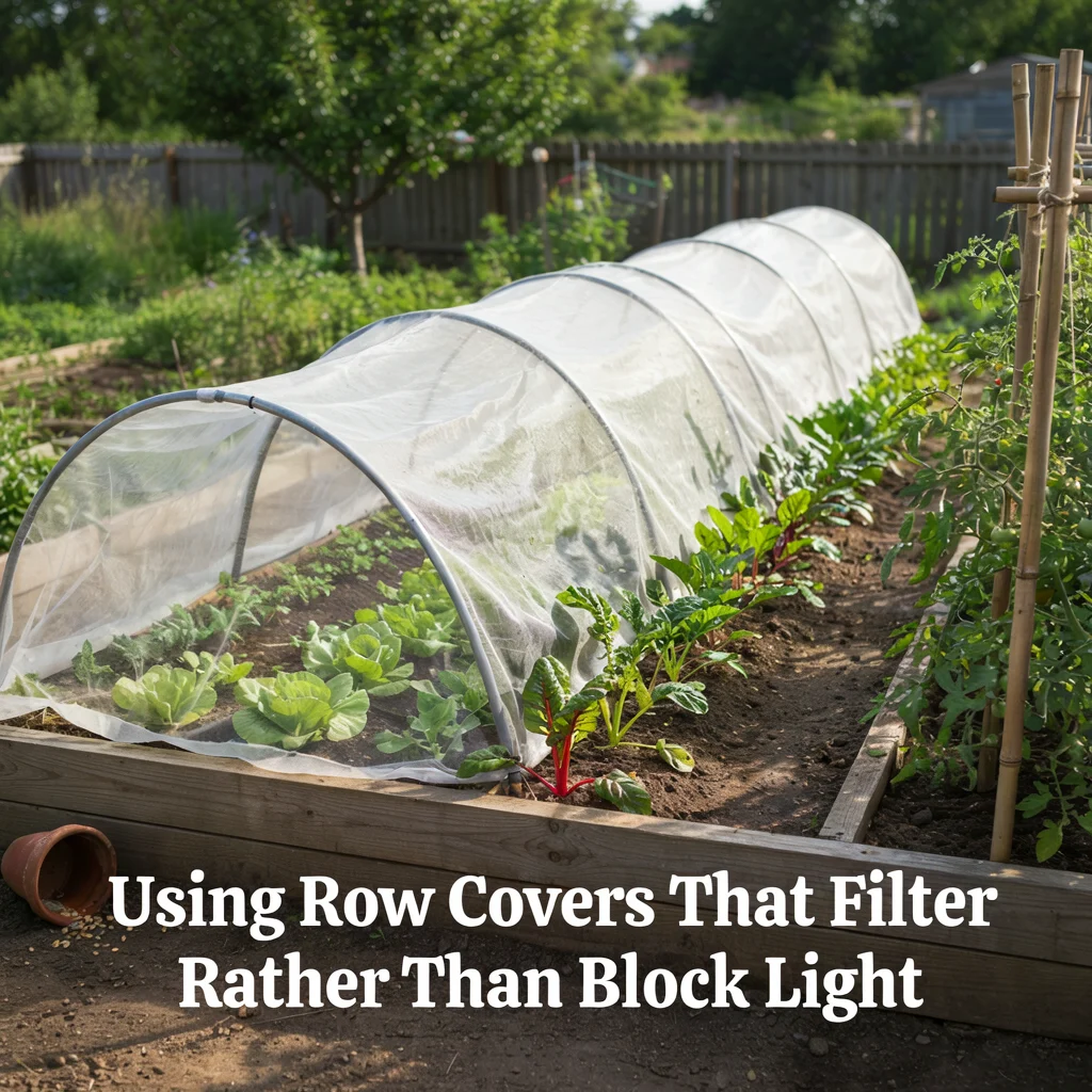 Using Row Covers That Filter Rather Than Block Light
