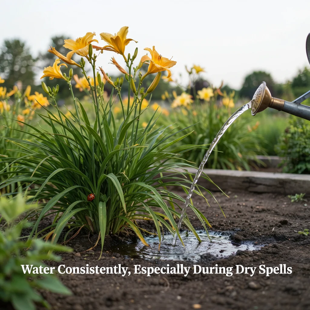Water Consistently, Especially During Dry Spells