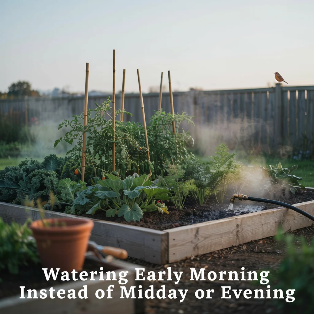 Watering Early Morning Instead of Midday or Evening