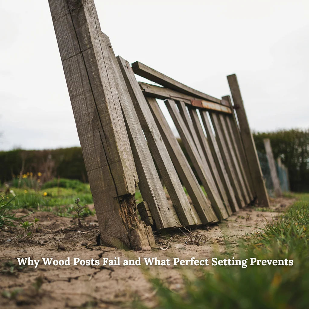 Why Wood Posts Fail and What Perfect Setting Prevents