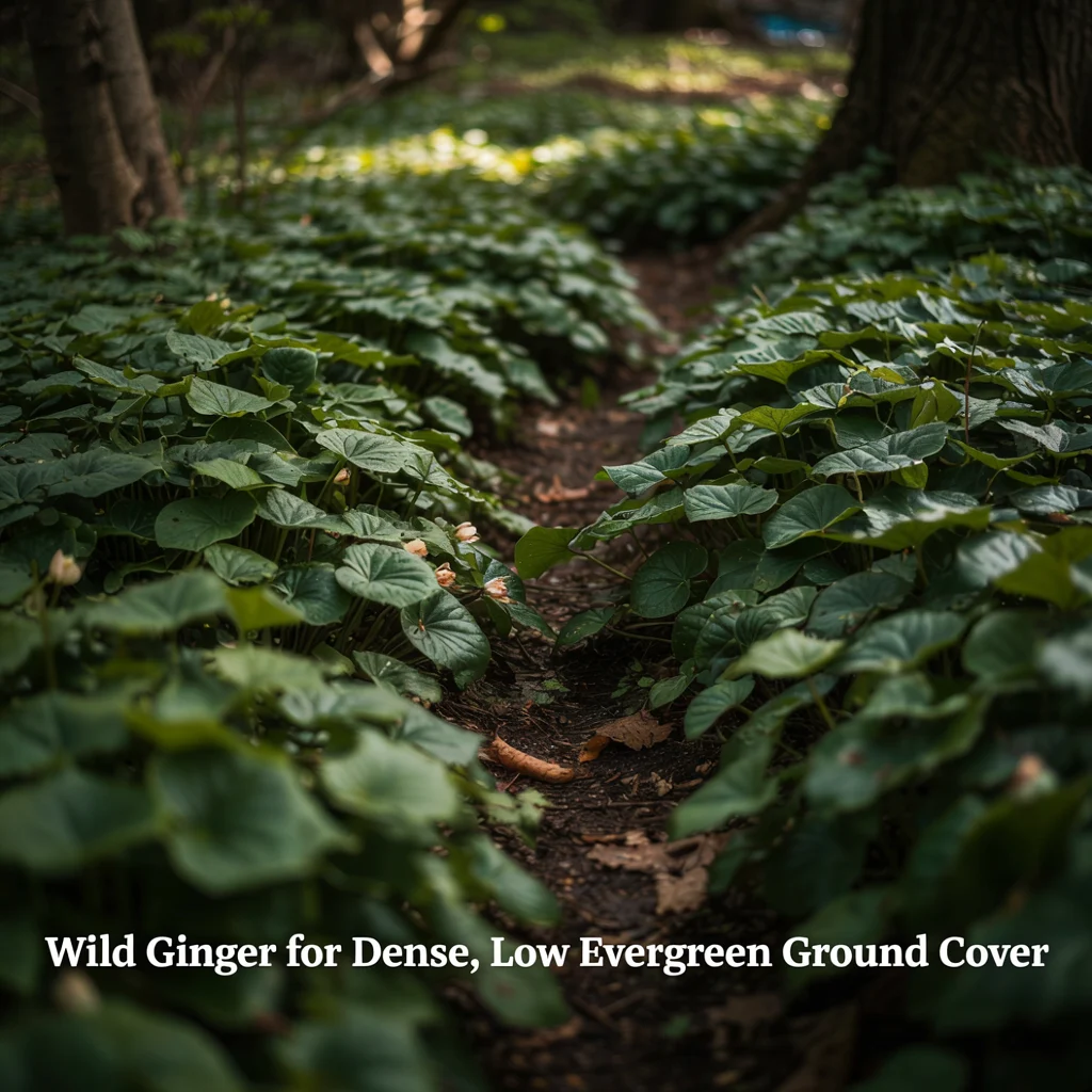 Wild Ginger for Dense, Low Evergreen Ground Cover