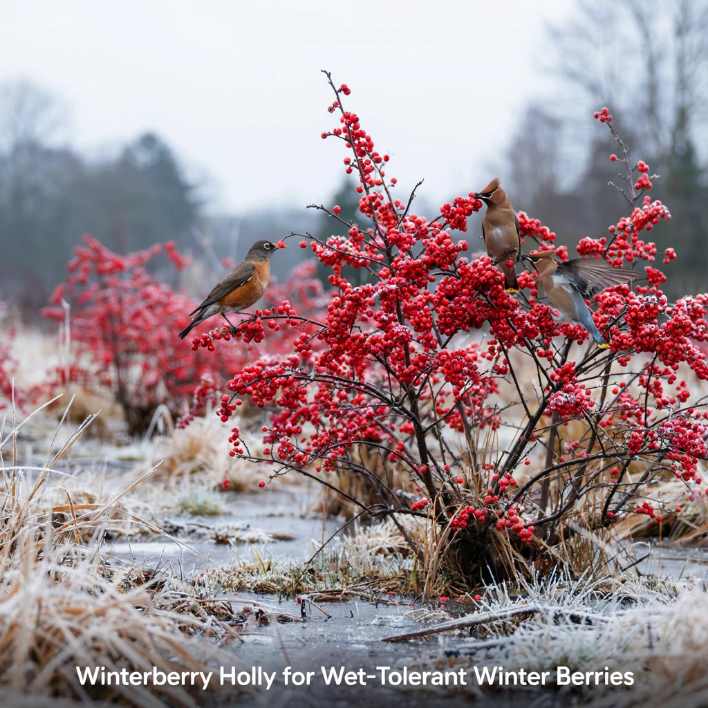 Winterberry Holly for Wet-Tolerant Winter Berries