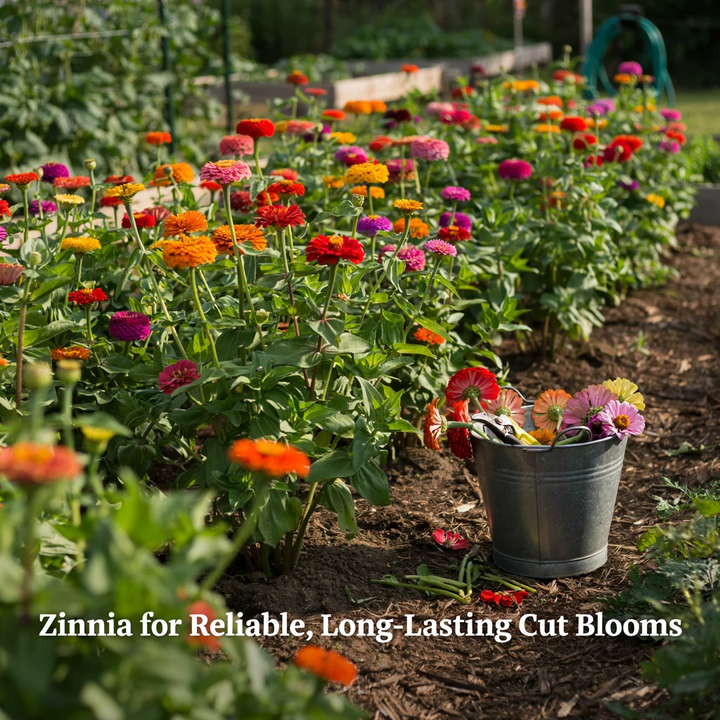Zinnia for Reliable, Long-Lasting Cut Blooms