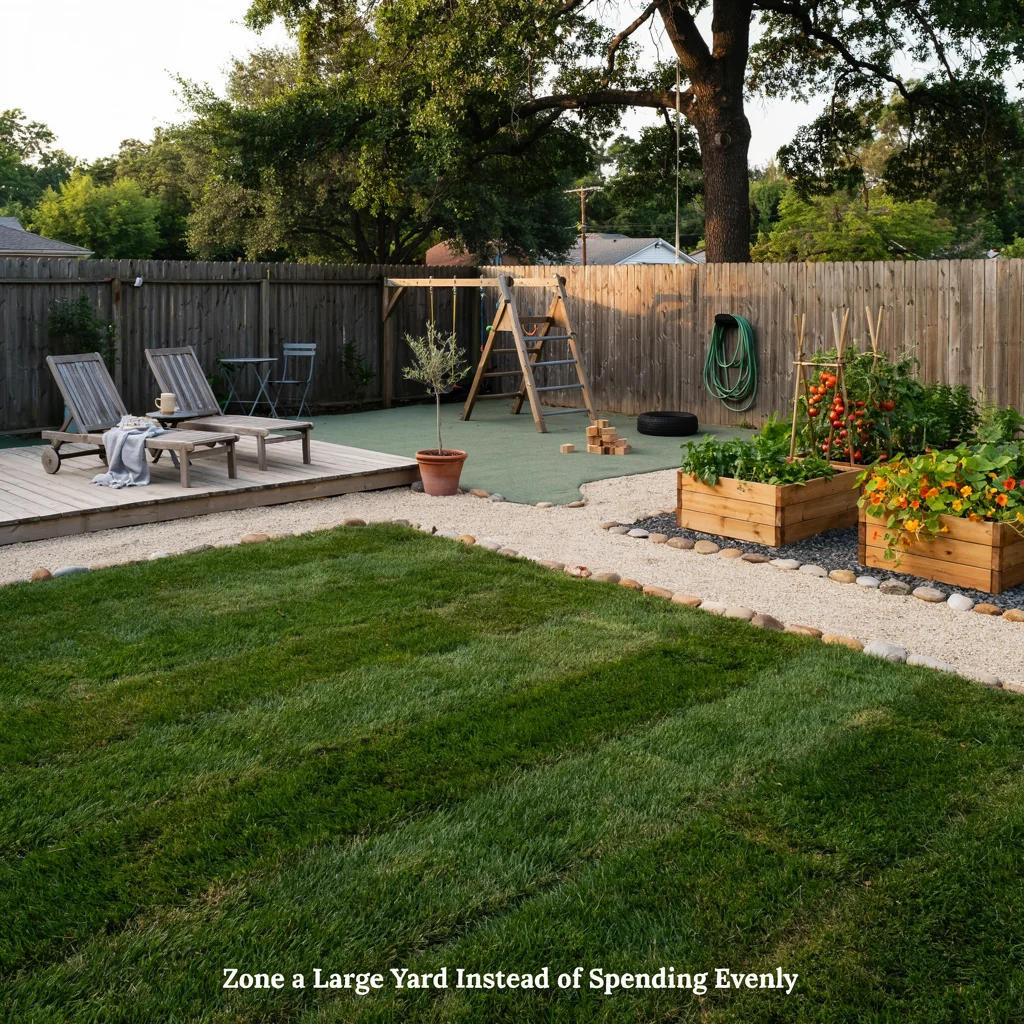 Zone a Large Yard Instead of Spending Evenly Across It