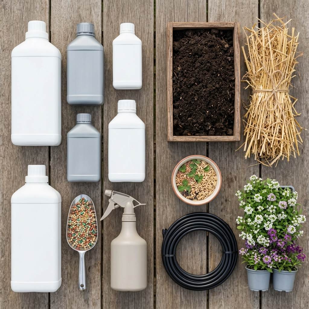 Comparison of organic and conventional approaches to common garden problems